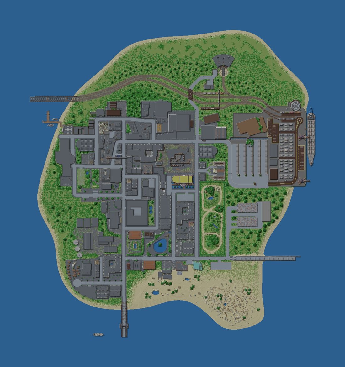Le plan de l’île de Landia